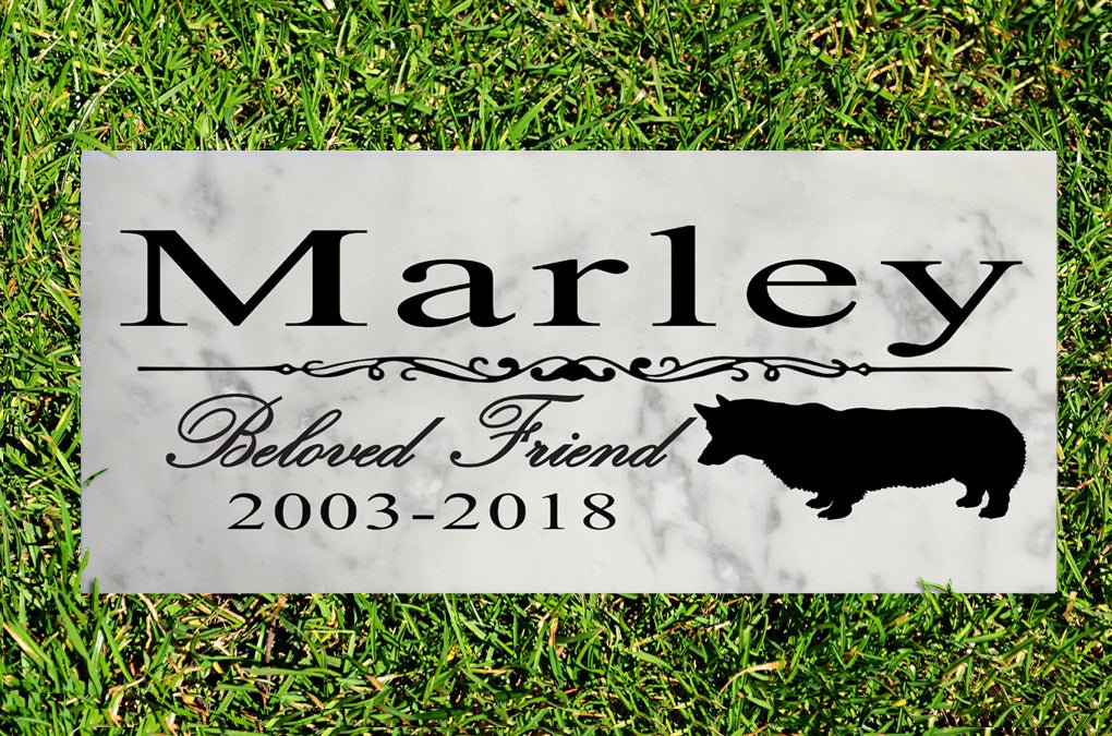 Dog Memorial Stone By Breed Personalized Marker Marble Grave Headstone