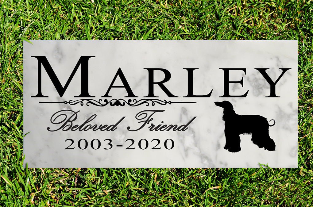 Dog Memorial Stone By Breed Personalized Marker Marble Grave Headstone