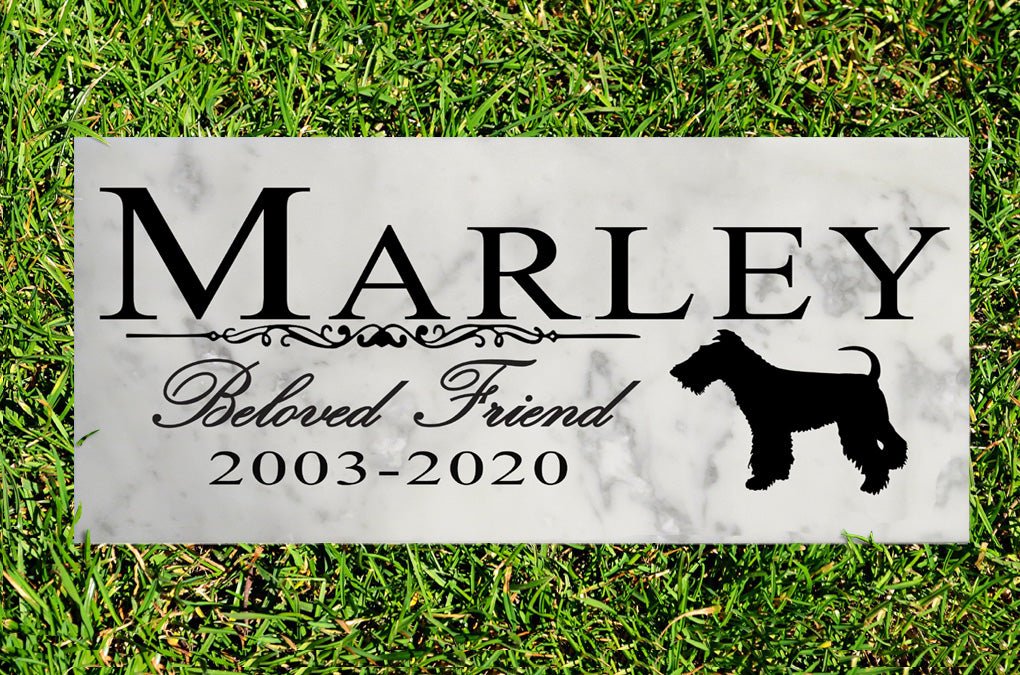 Dog Memorial Stone By Breed Personalized Marker Marble Grave Headstone