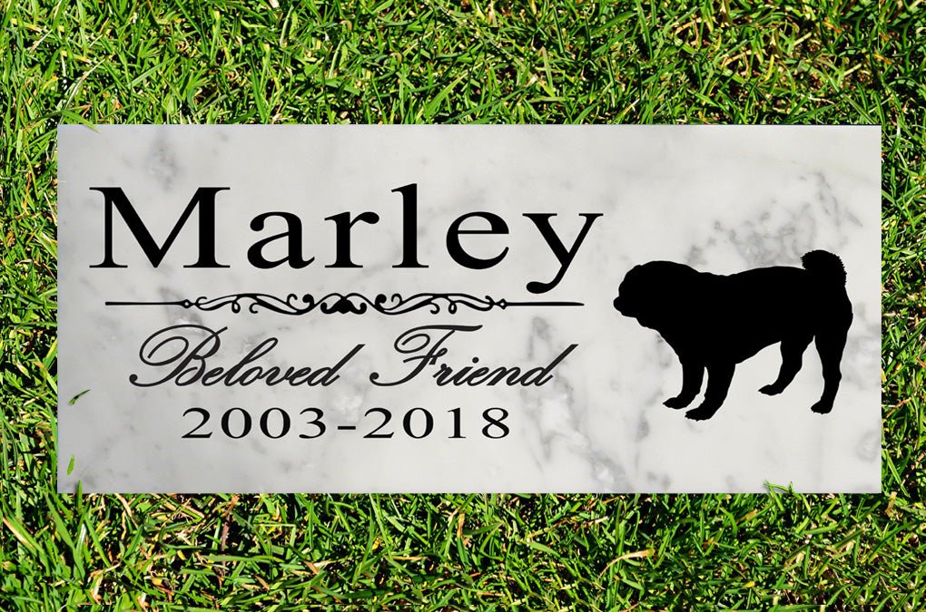 Dog Memorial Stone By Breed Personalized Marker Marble Grave Headstone