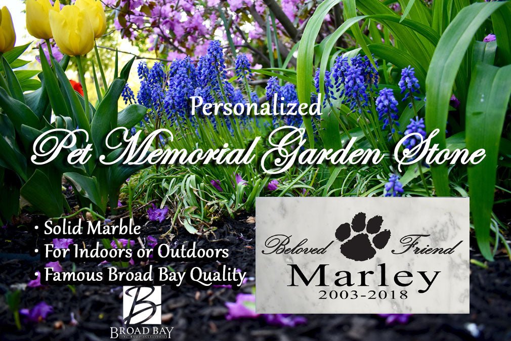 Personalized Dog Memorial Stone – “Beloved Friend” Tribute with Name & Years | Solid Marble Pet Grave Marker