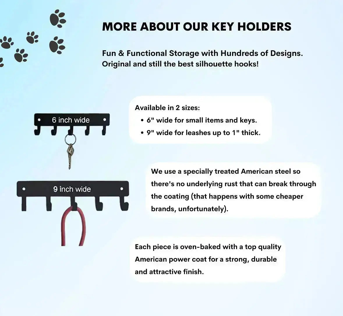 Belgian Malinois Personalized Key Hanger and Leash Holder -  5 Hooks