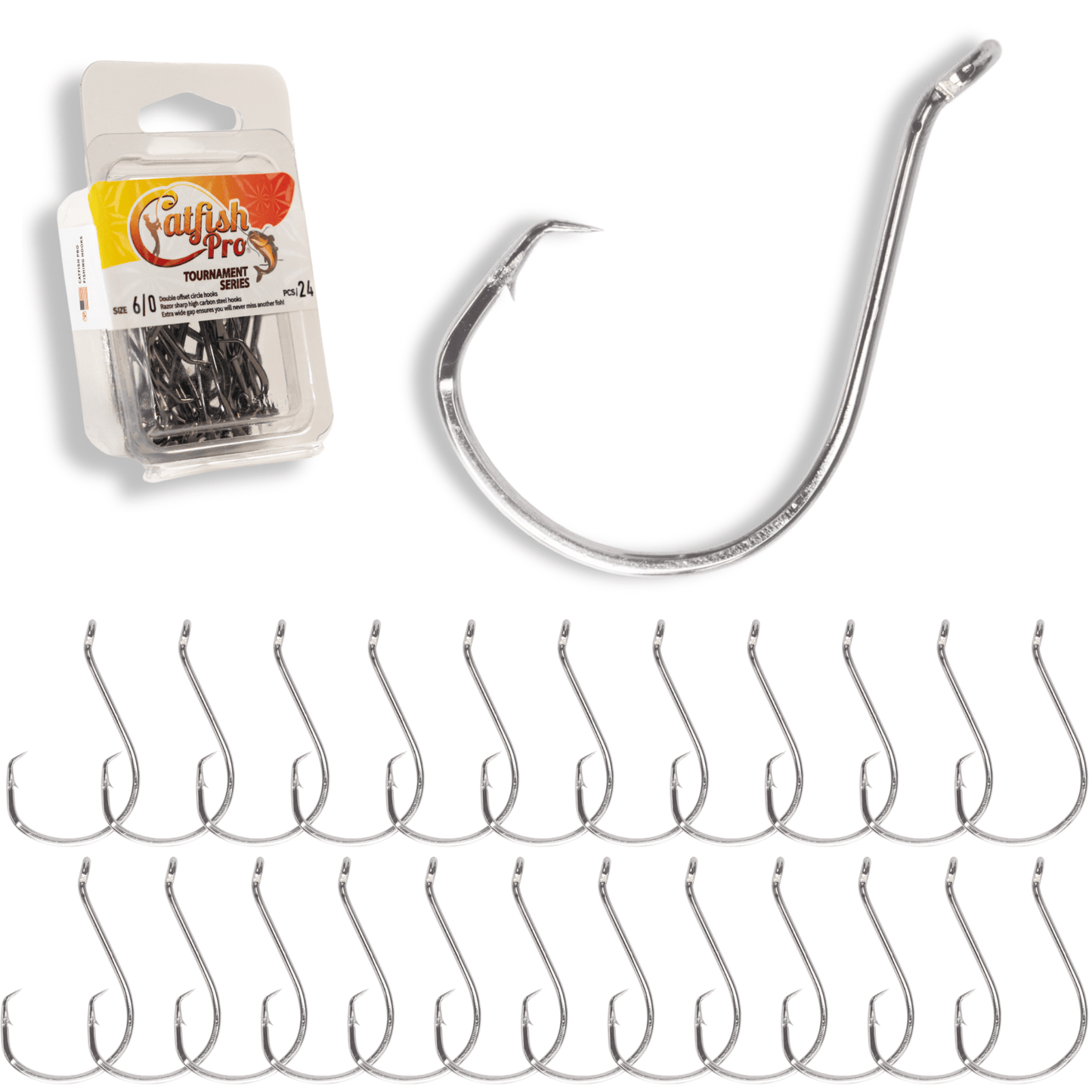 Double Offset Circle Hooks 6/0 - Value Pack