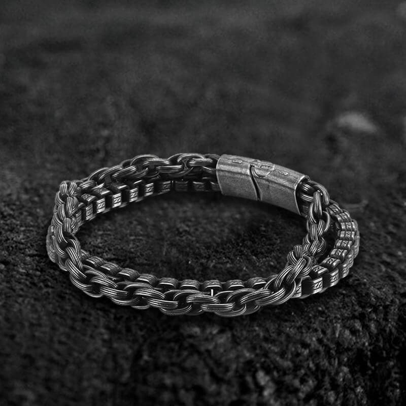 Double Chains Stainless Steel Bracelet