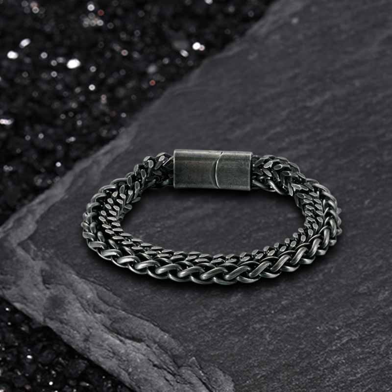 Double Chains Stainless Steel Bracelet