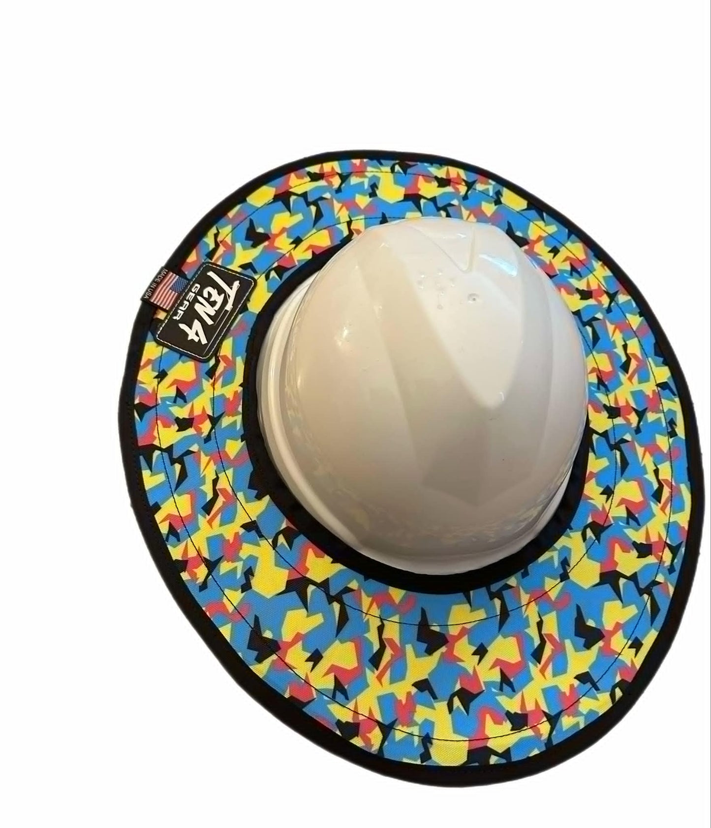 Pop Rocks Hard Hat Sun Shade Visor – Water-Resistant Worksite Visor for Full Brim & Kask Hard Hats