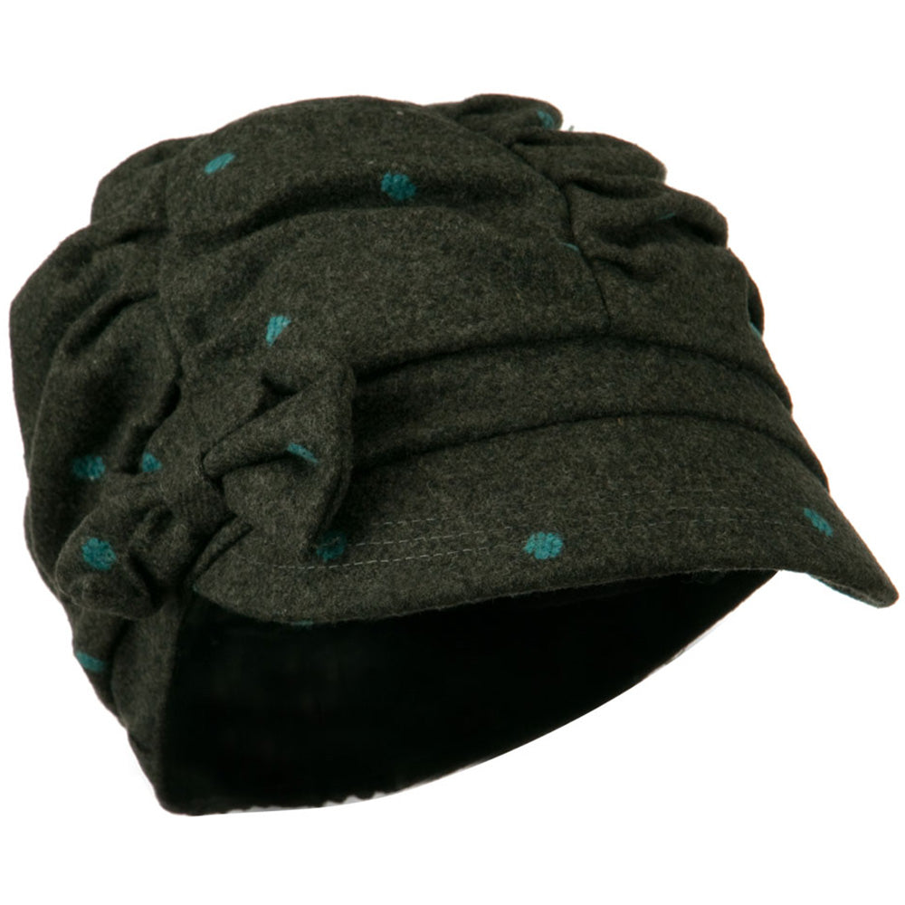 Dagny Polka Dot Newsboy Hat