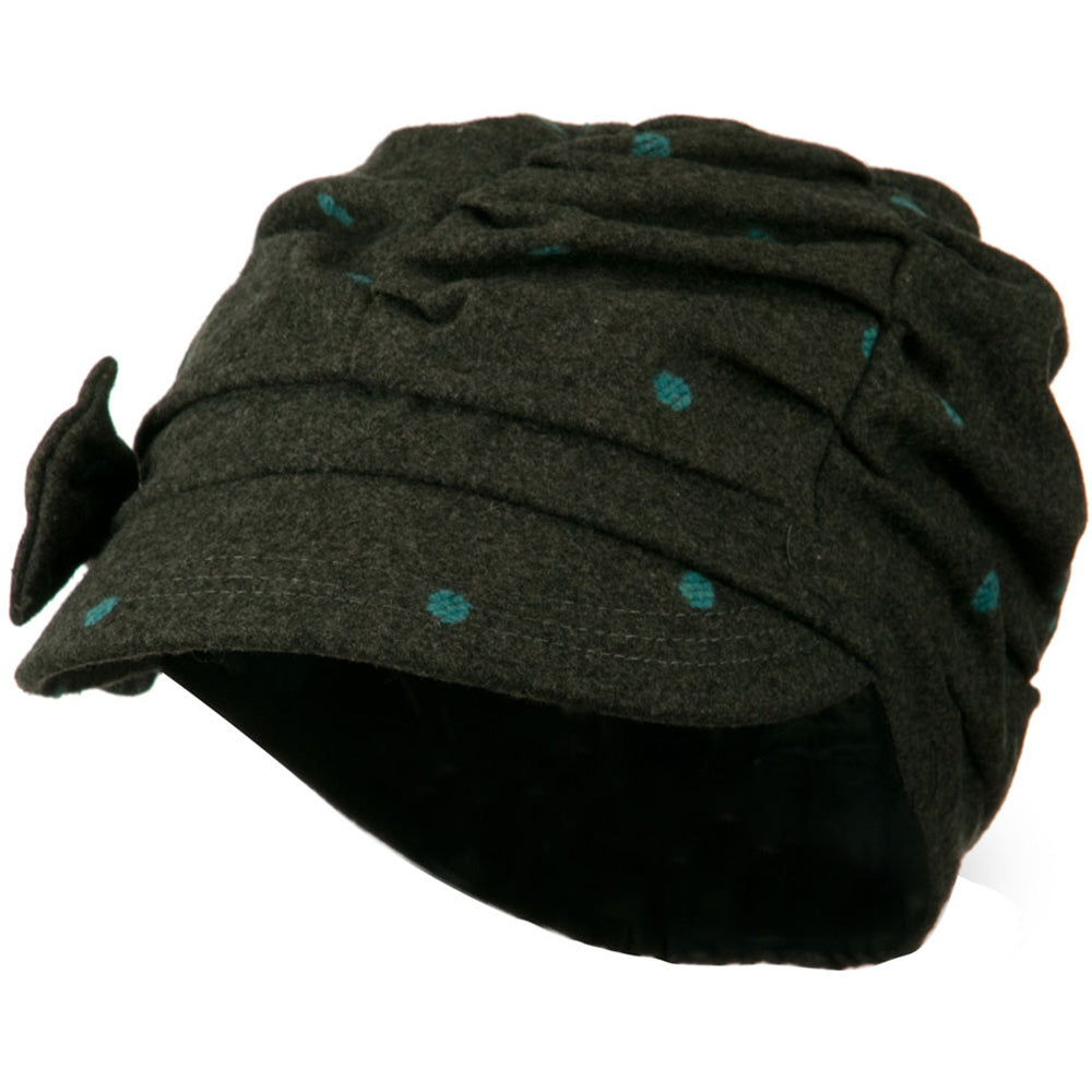 Dagny Polka Dot Newsboy Hat
