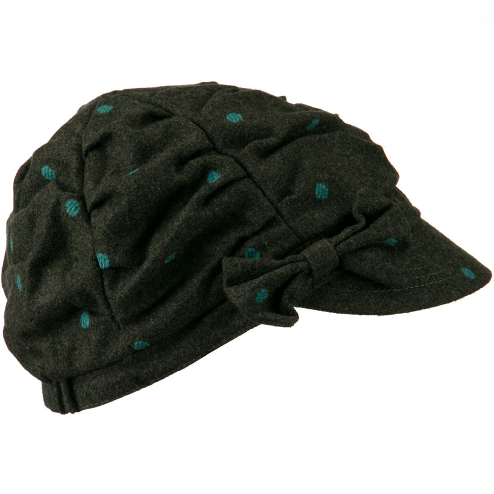 Dagny Polka Dot Newsboy Hat