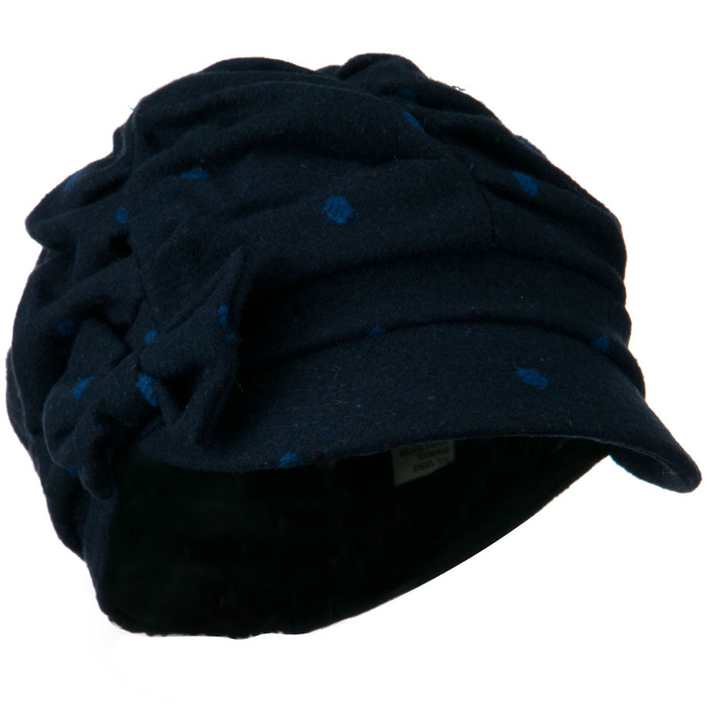 Dagny Polka Dot Newsboy Hat