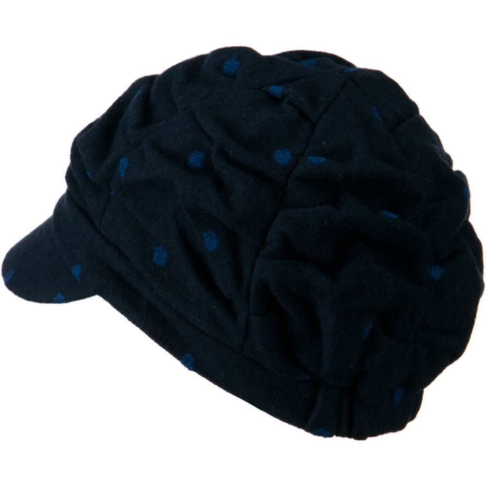 Dagny Polka Dot Newsboy Hat