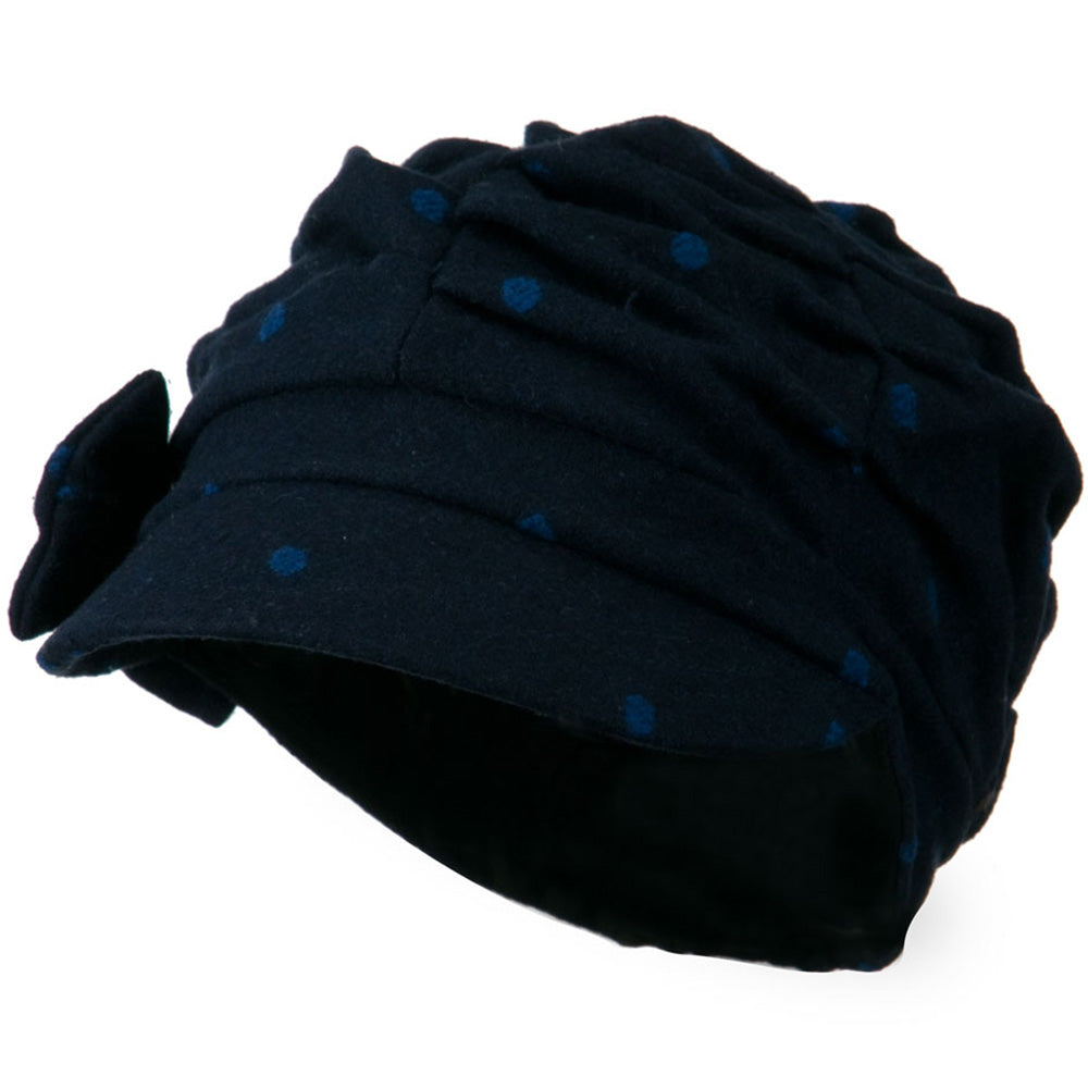 Dagny Polka Dot Newsboy Hat