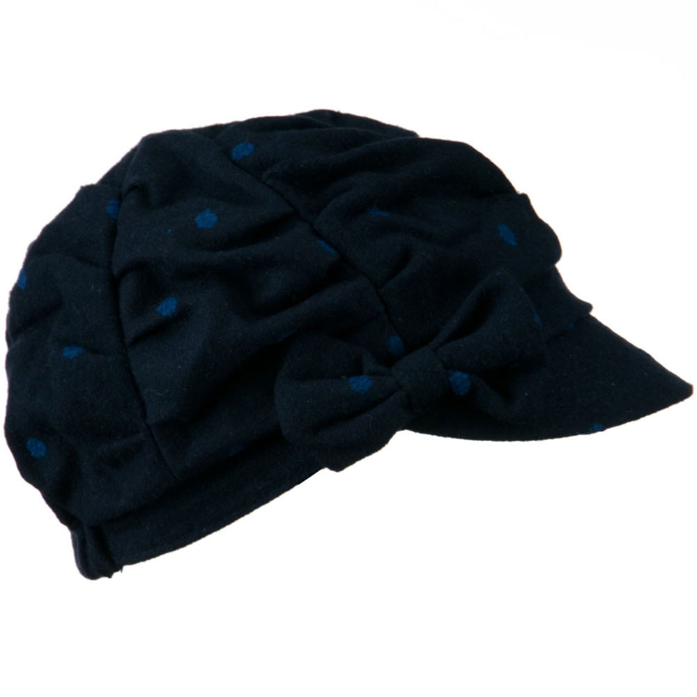 Dagny Polka Dot Newsboy Hat