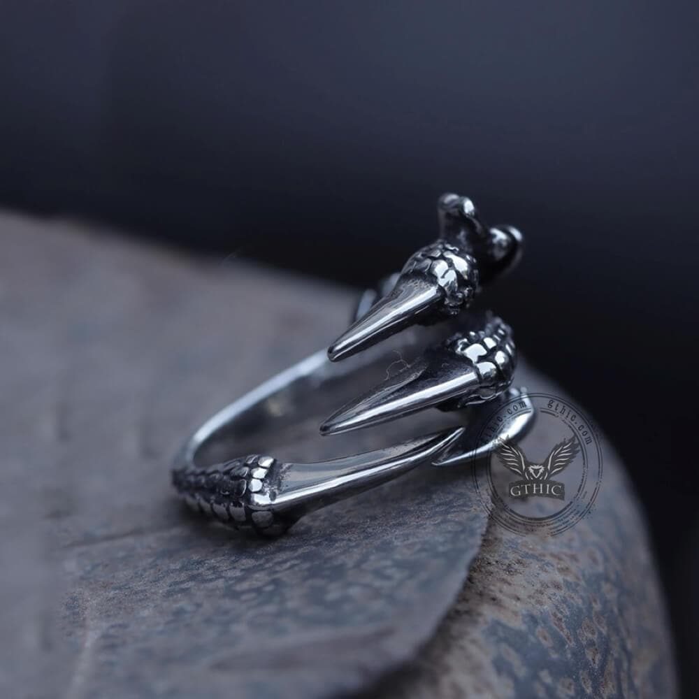 Dragon Claw Stainless Steel Ring