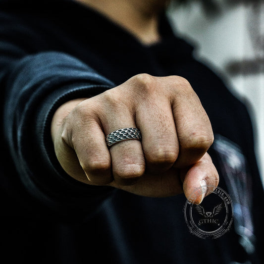 Dragon Scale Stainless Steel Ring