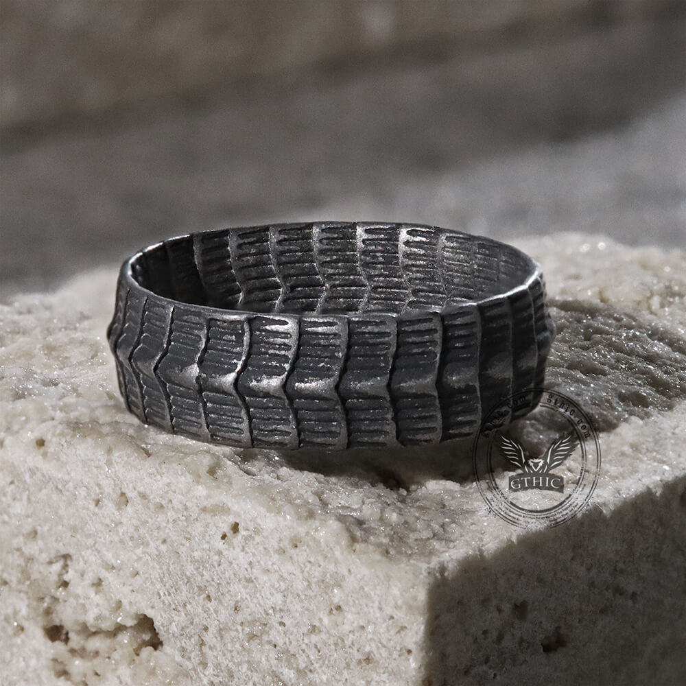 Dragon Spine Stainless Steel Ring