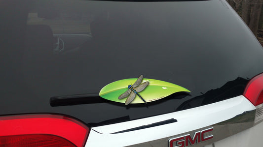 Dragonfly on a Leaf WiperTag