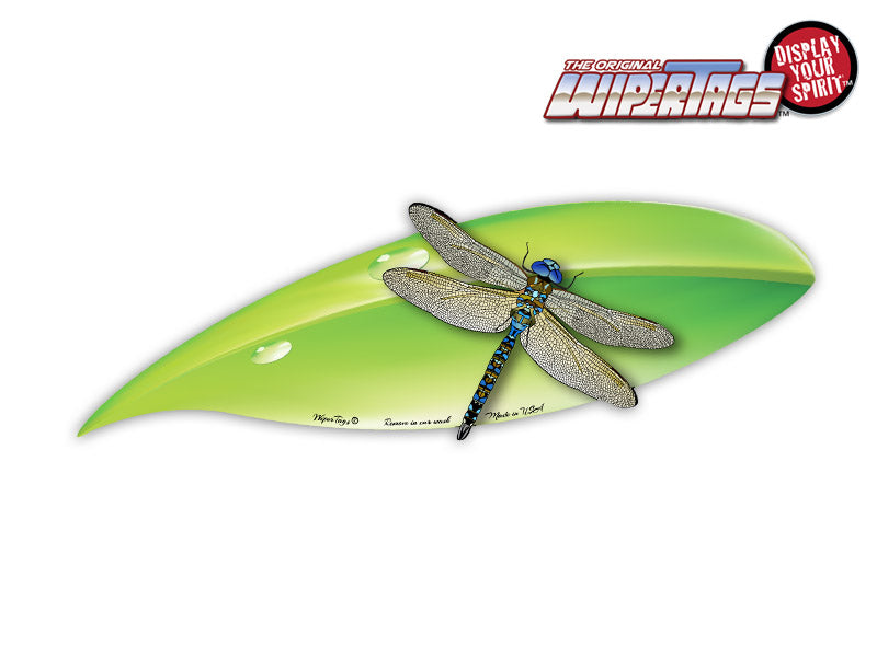 Dragonfly on a Leaf WiperTag