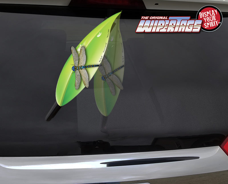 Dragonfly on a Leaf WiperTag