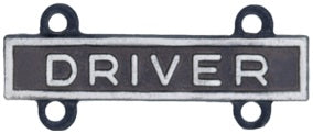 U.S. Army Qualification Bars for Marksmanship Qualification Badges - Silver Oxide Finish