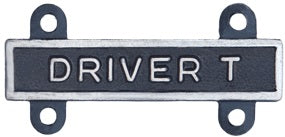 U.S. Army Qualification Bars for Marksmanship Qualification Badges - Silver Oxide Finish