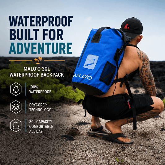 DryPack 30L Waterproof Backpack – Roll-Top Dry Bag for Beach, Travel & Outdoor Gear