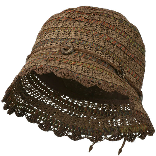Women's Toyo Cloche Hat with Swirl Detail
