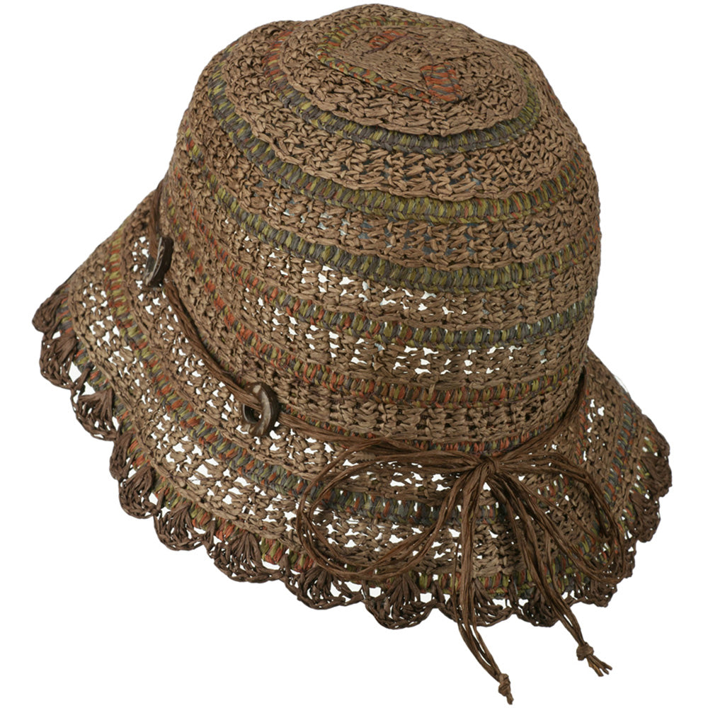 Women's Toyo Cloche Hat with Swirl Detail