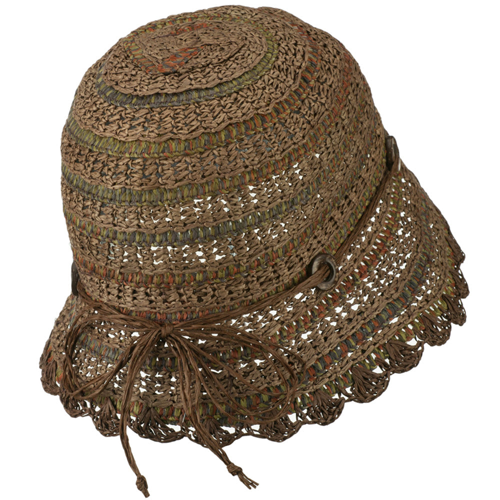 Women's Toyo Cloche Hat with Swirl Detail