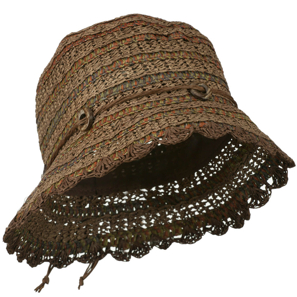 Women's Toyo Cloche Hat with Swirl Detail