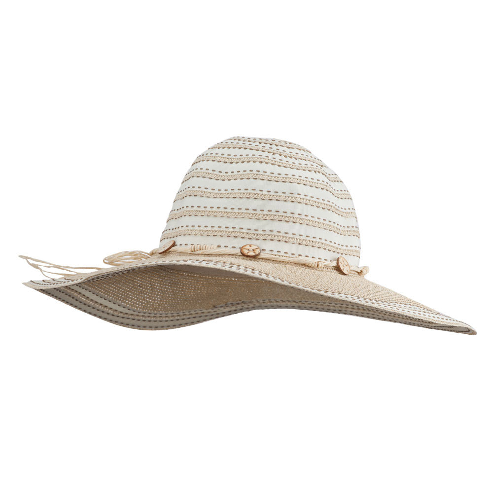 Dash Stitched Paper Braid Hat