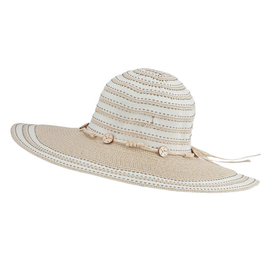 Dash Stitched Paper Braid Hat