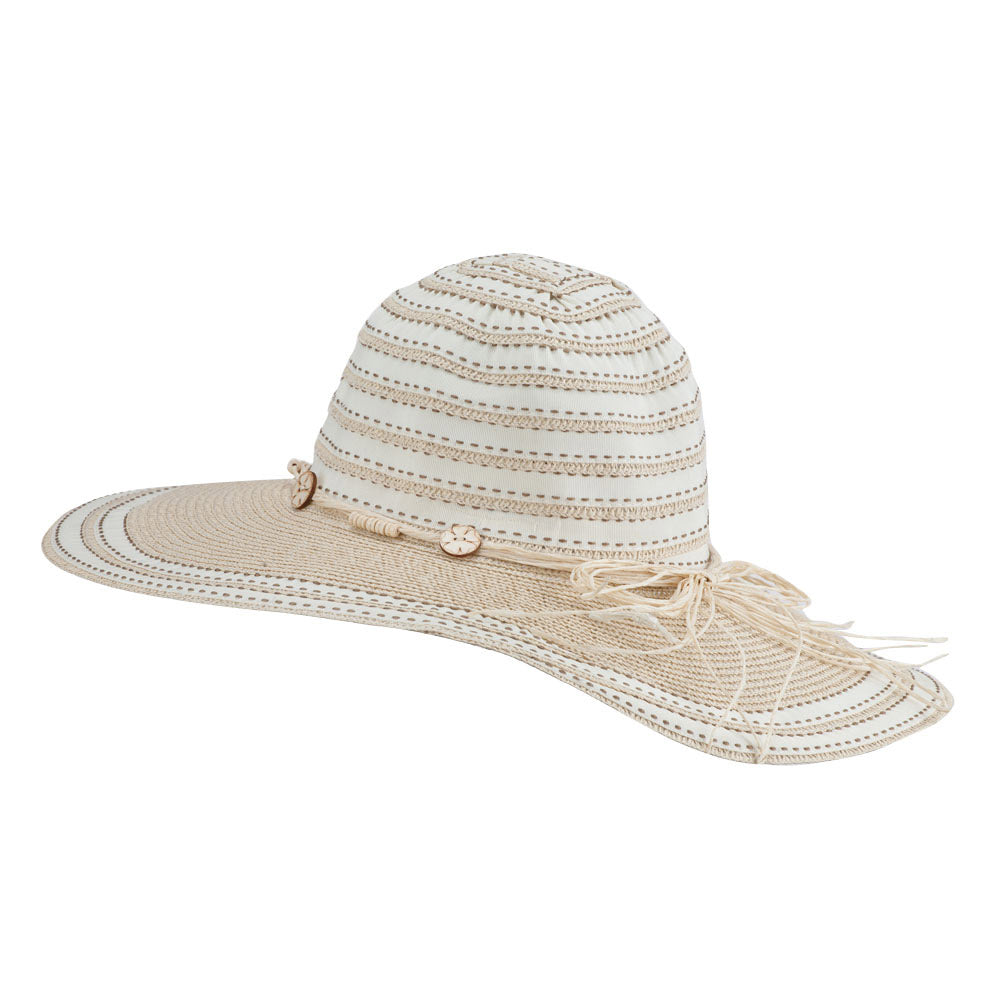 Dash Stitched Paper Braid Hat