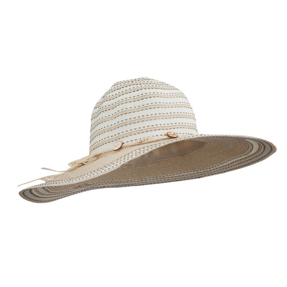 Dash Stitched Paper Braid Hat