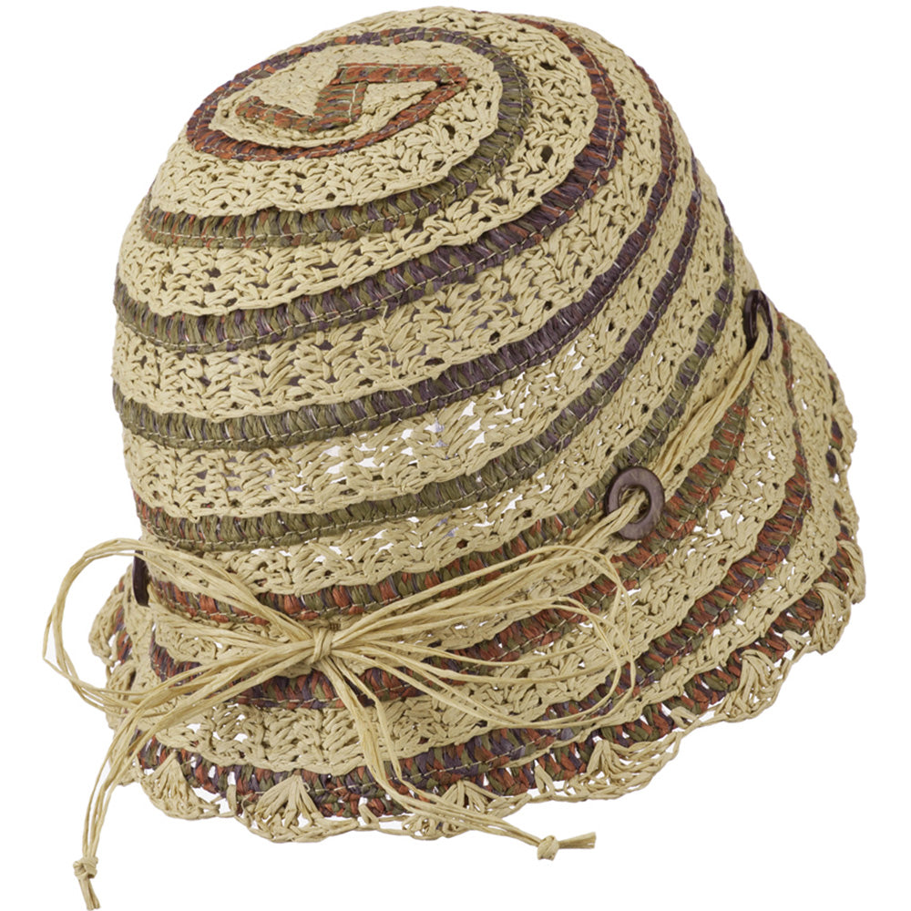Women's Toyo Cloche Hat with Swirl Detail