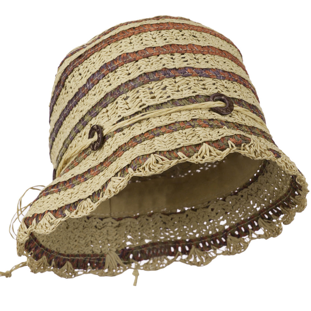 Women's Toyo Cloche Hat with Swirl Detail