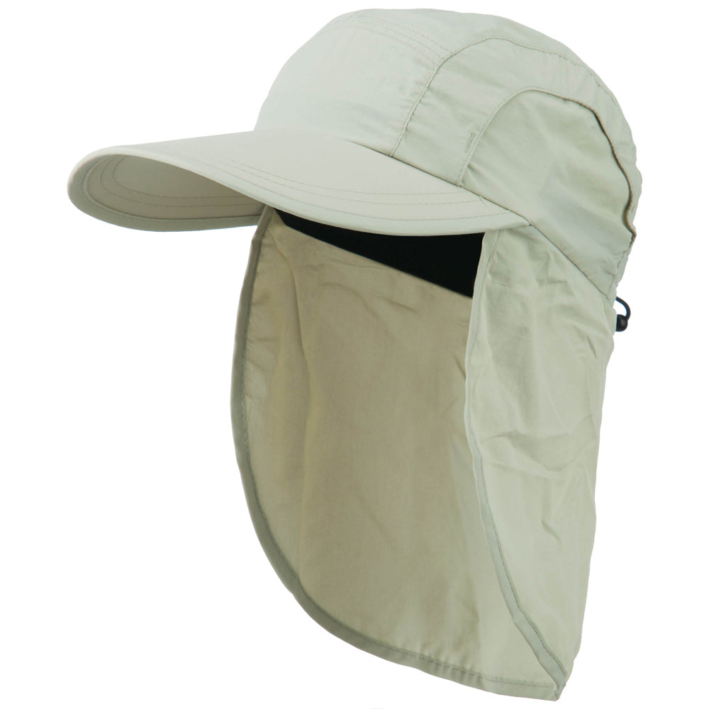 Mens UV 50+ Drawstring Flap Cap