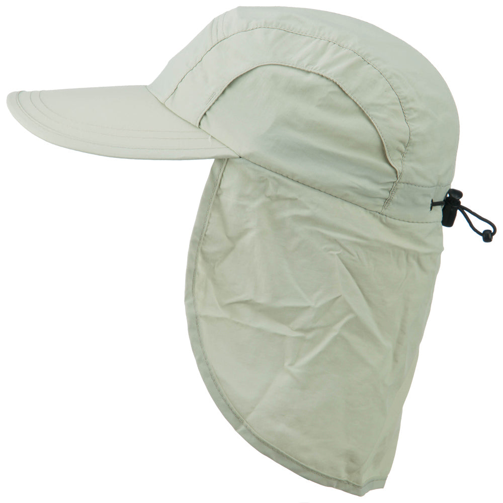 Mens UV 50+ Drawstring Flap Cap
