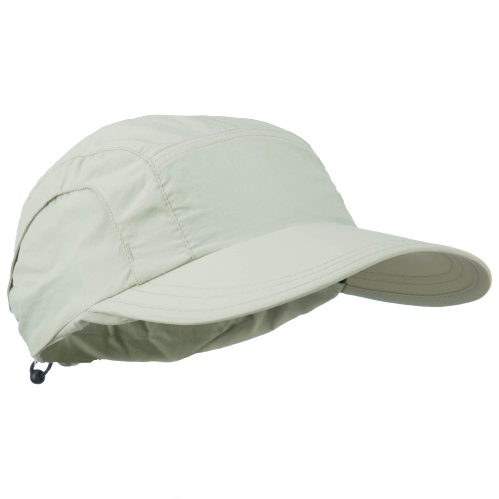 Mens UV 50+ Drawstring Flap Cap