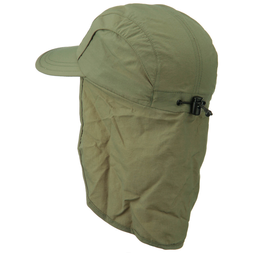 Mens UV 50+ Drawstring Flap Cap