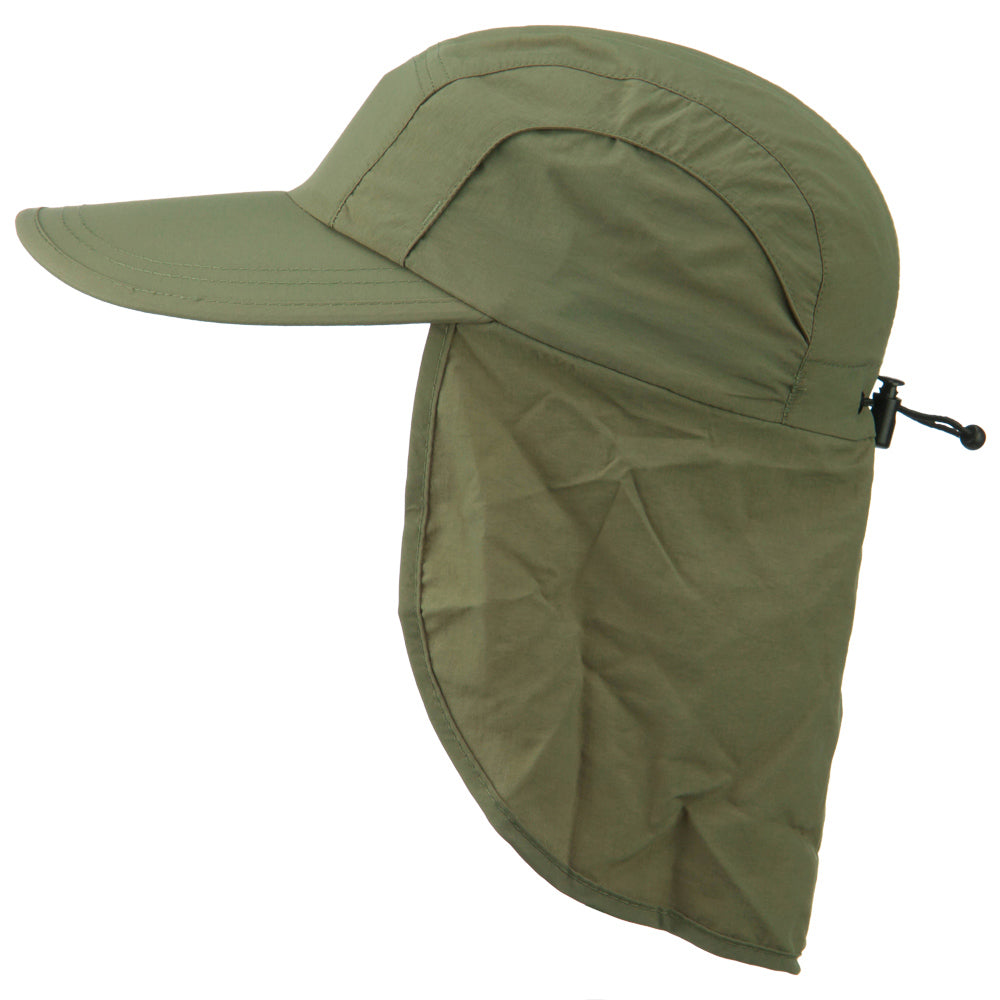 Mens UV 50+ Drawstring Flap Cap
