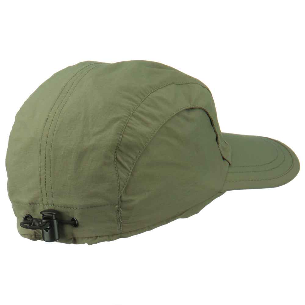 Mens UV 50+ Drawstring Flap Cap