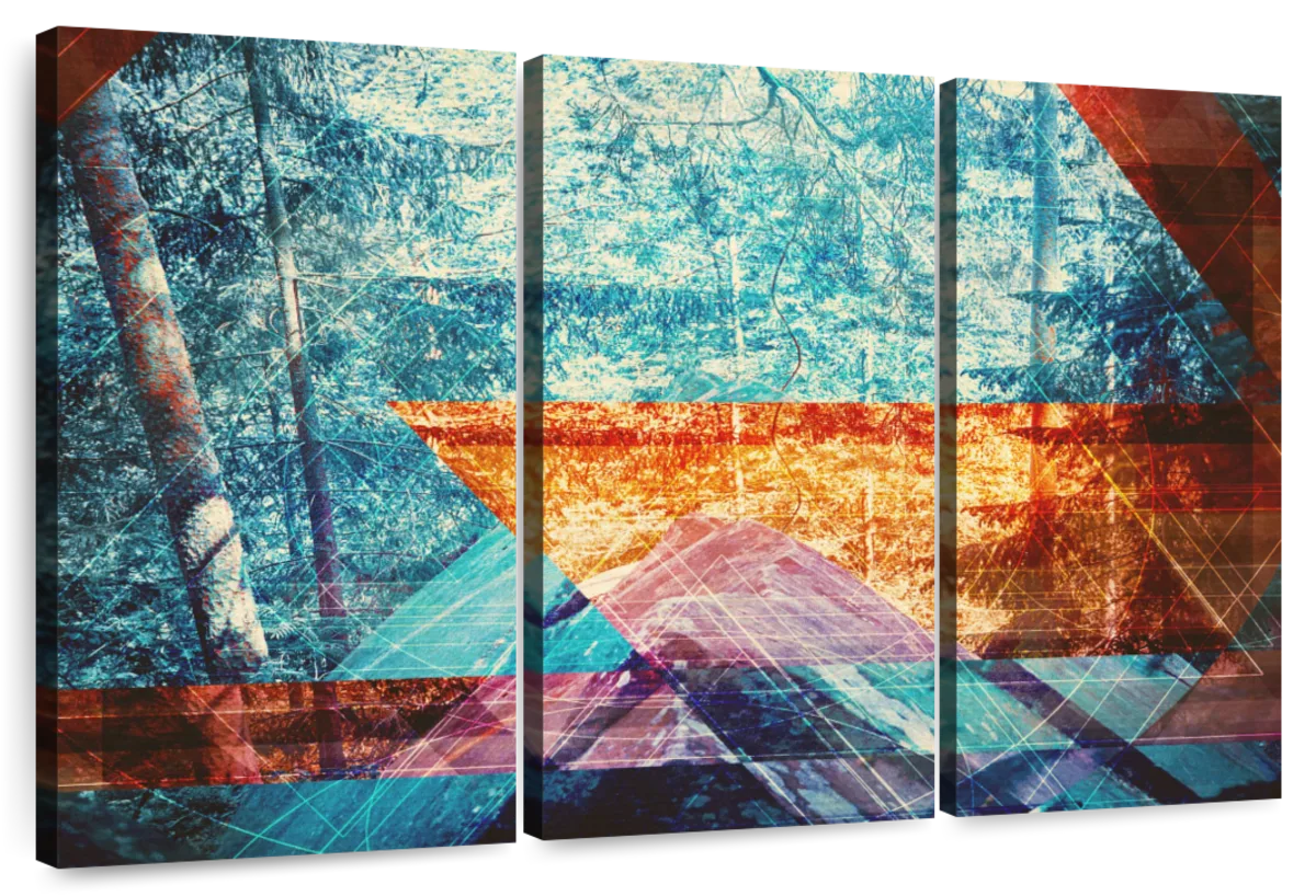 Psychedelic Forest Wall Art