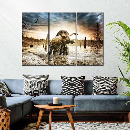 Dog Fetching Game Wall Art