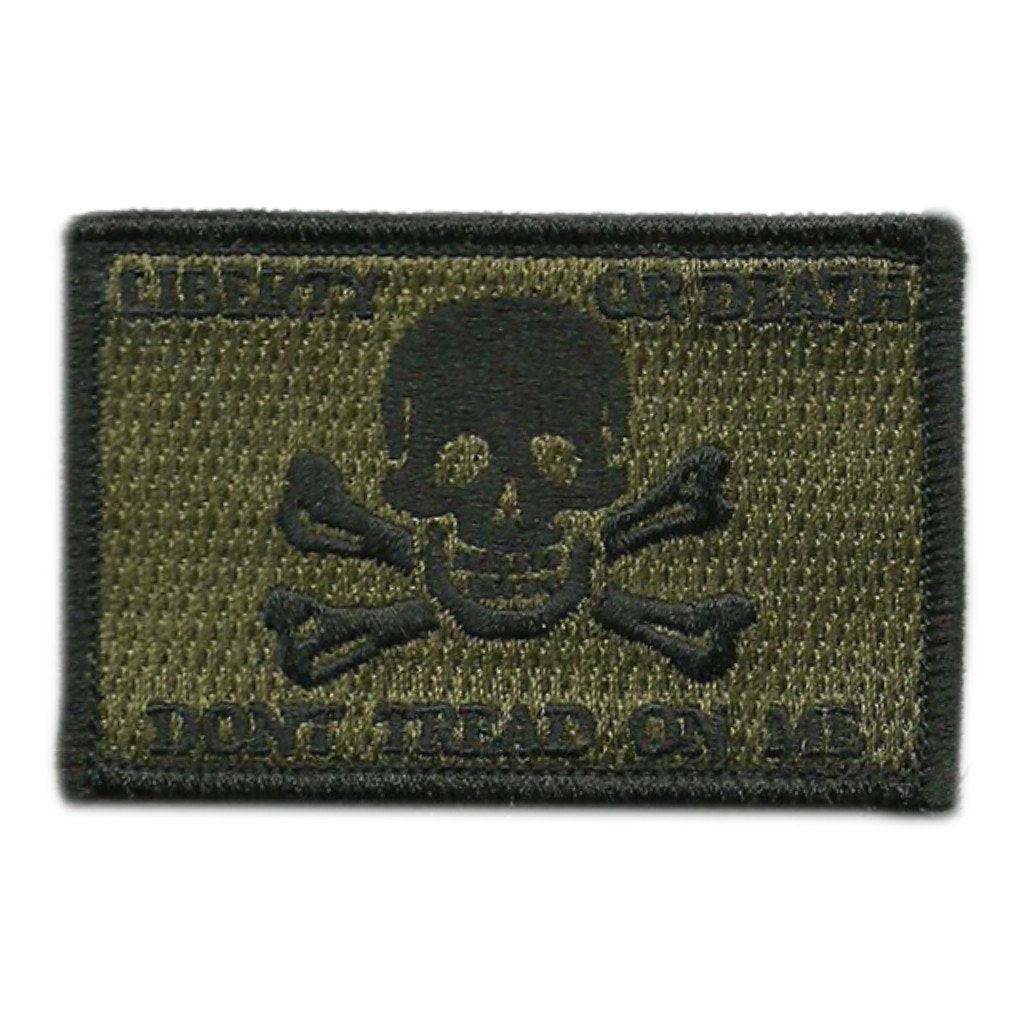 2"x3" Skull & Crossbones DTOM/Liberty or Death