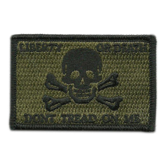 2"x3" Skull & Crossbones DTOM/Liberty or Death