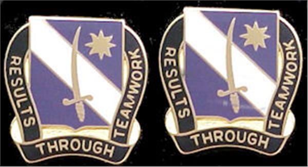407th Civil Affairs Battalion Distinctive Unit Insignia - Pair      Results Through Teamwork
