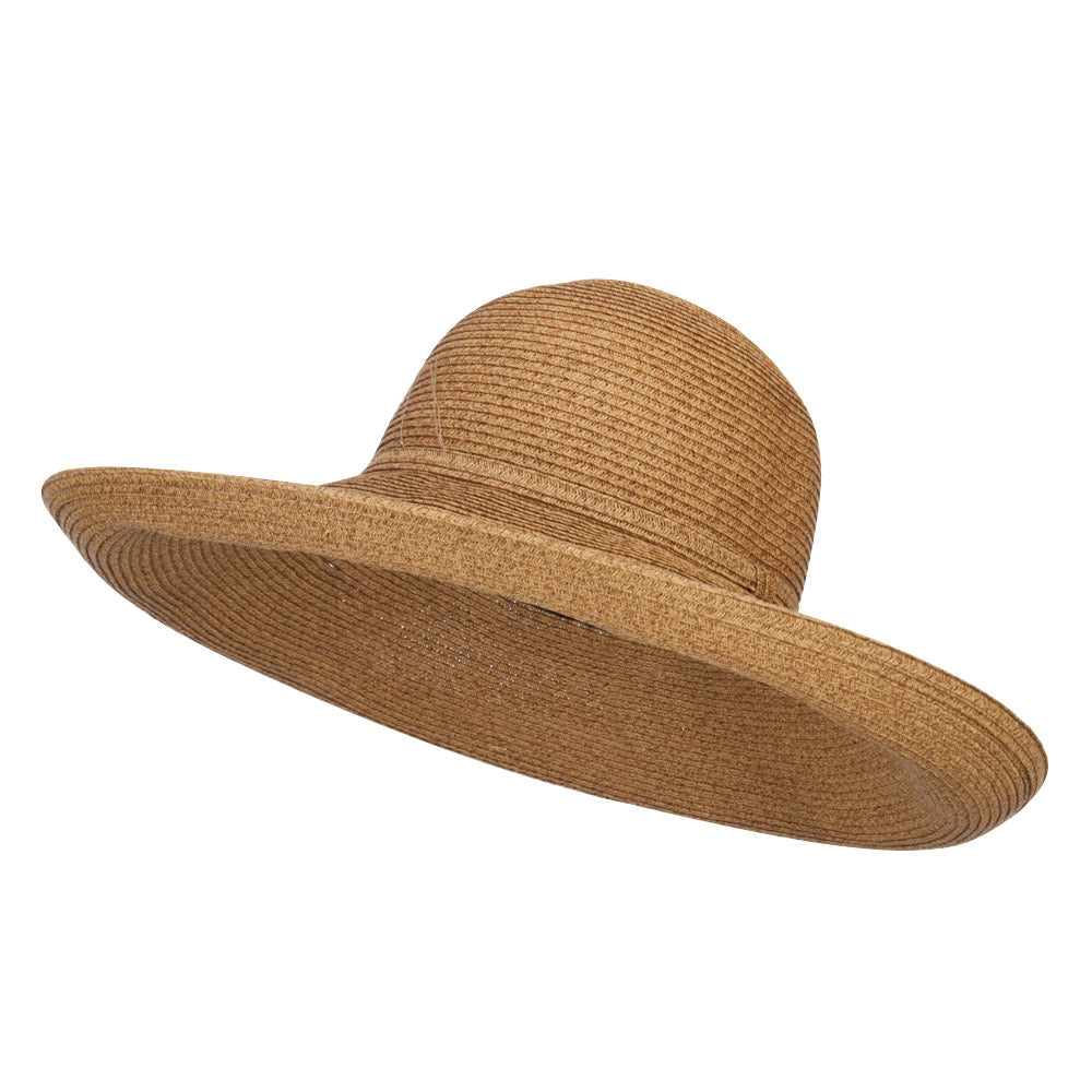 UPF 50+ Paper Braid Turned Up Brim Hat