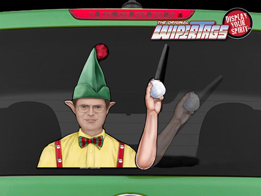 Office Elf Waving WiperTags