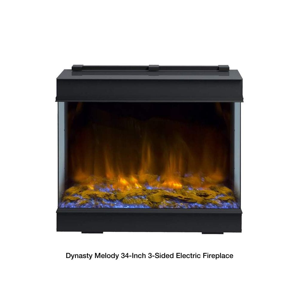 Dynasty Melody 3-Sided Smart Electric Fireplace